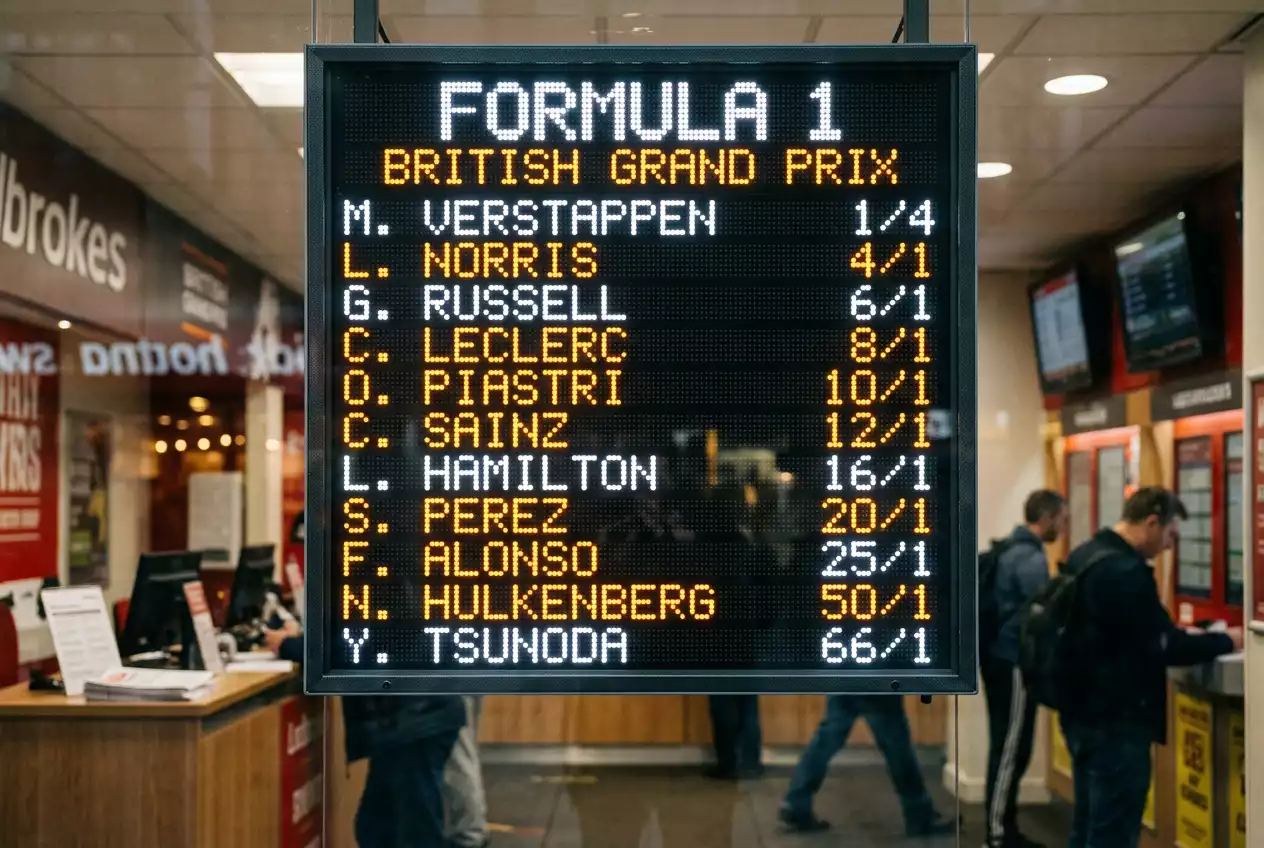 F1 betting odds explained with fractional and decimal formats