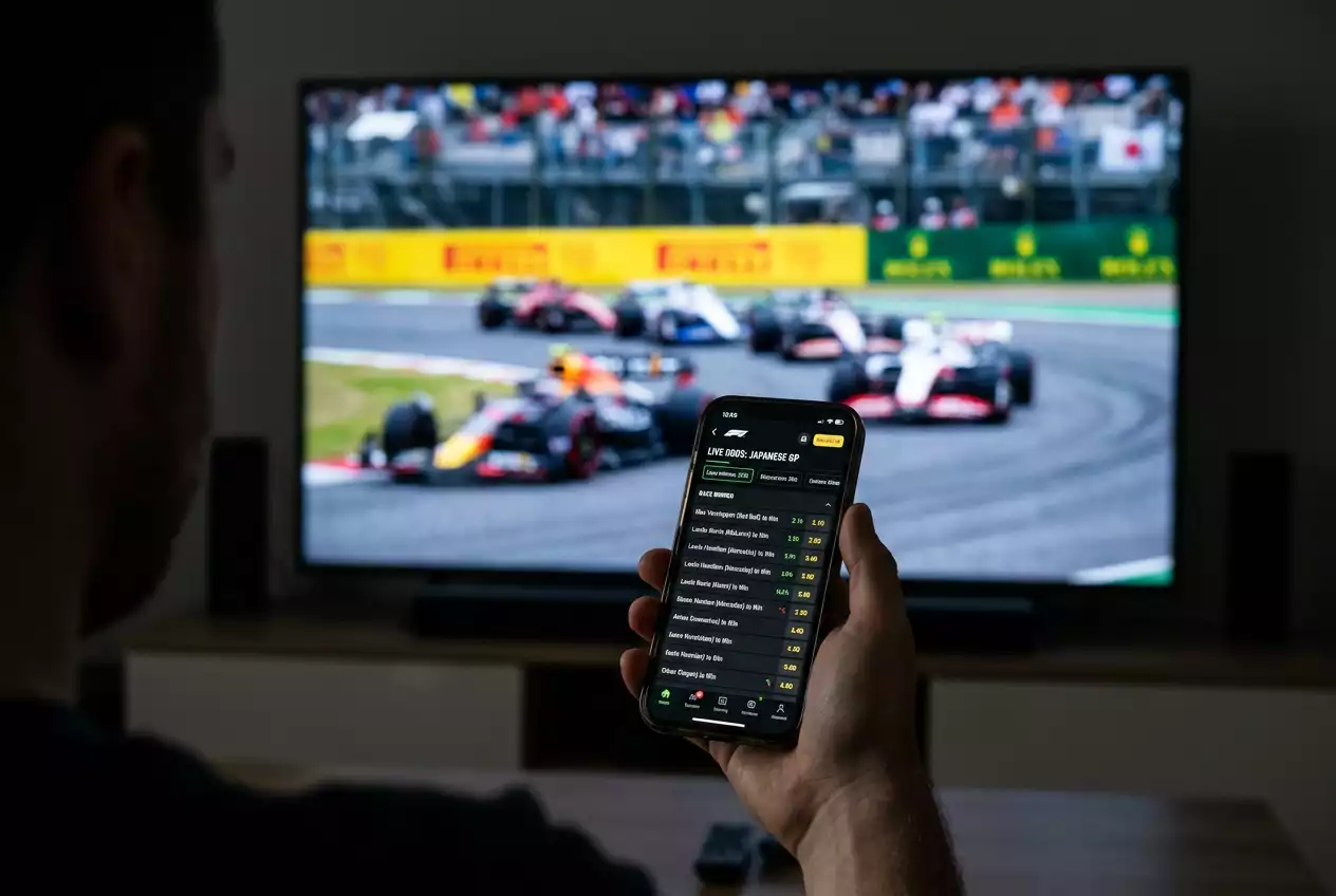 F1 live betting during a Grand Prix with in-play odds