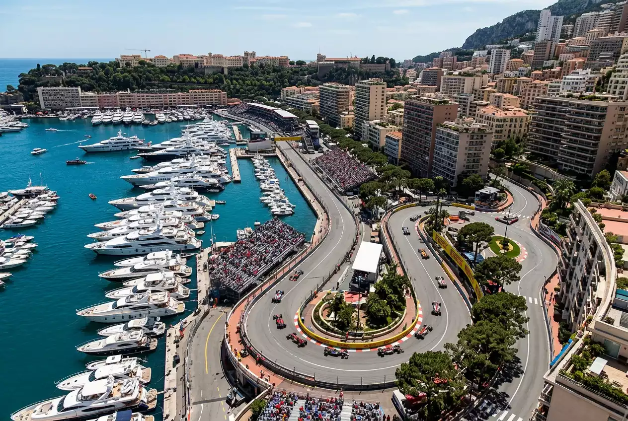 Monaco street circuit layout showing tight corners and tunnel section relevant to qualifying-led betting